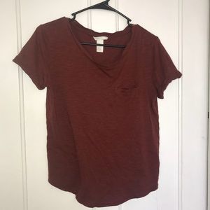 Orange/Maroon Tee